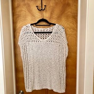 Two by Vince Camuto Crochet Sweater Top